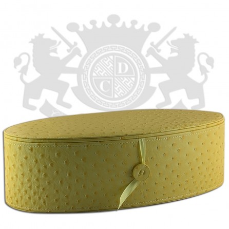 YELLOW OSTRICH LEATHER CASE